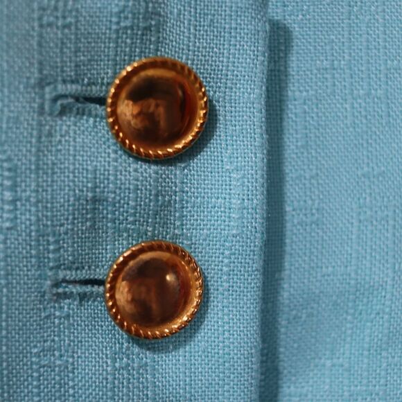 Kasper Vintage Blue Skirt Suit 10 - Picture 3 of 16